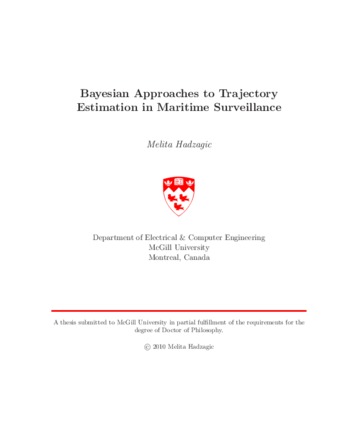 Bayesian approaches to trajectory estimation in maritime surveillance thumbnail