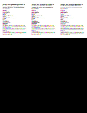 Inclusive Event Organizing: A Handbook on How to Organize Events and Shows in a Feminist, Accessible, and Sustainable Way thumbnail