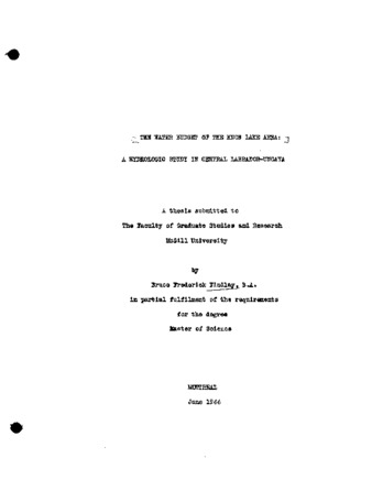 The water budget of the Knob Lake area : a hydrologic study in central Labrador-Ungava. thumbnail