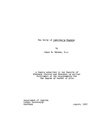 The unity of Gulliver’s Travels. thumbnail