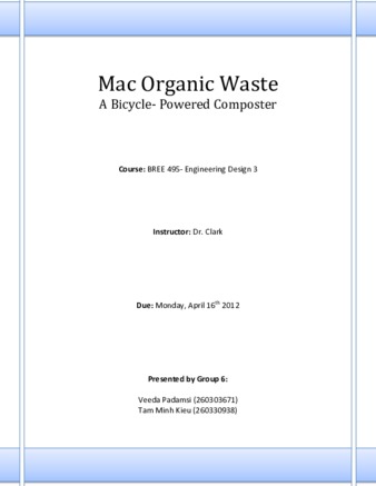 Mac Organic Waste: A Bicycle - Powered Composter thumbnail