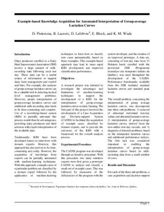 Example-based knowledge acquisition for automated interpretation of group-average lactation curves thumbnail