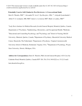 Comparison of self-citation by peer reviewers in a journal with single-blind peer review versus a journal with open peer review thumbnail