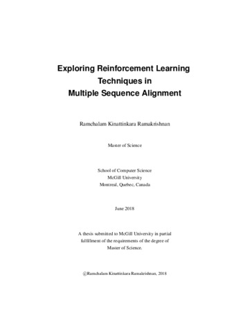 Exploring reinforcement learning techniques in muliple sequence alignment thumbnail