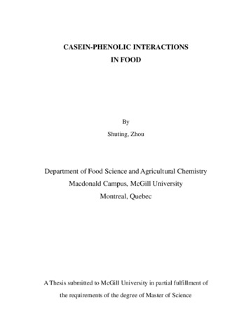 Casein-phenolic interactions in food thumbnail