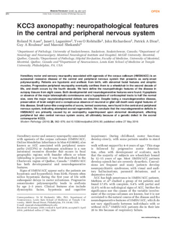 KCC3 axonopathy: neuropathological features in the central and peripheral nervous system thumbnail