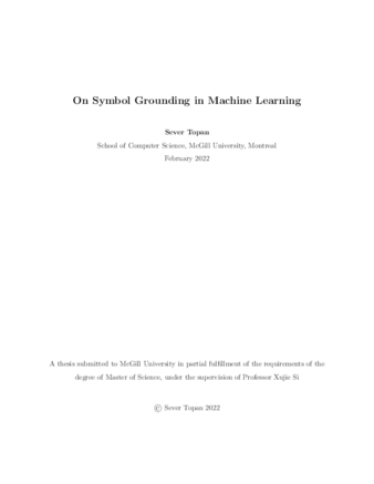 On symbol grounding in machine learning thumbnail