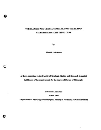 The Cloning and Characterization of the Human Neurofibromatosis Type 2 Gene thumbnail