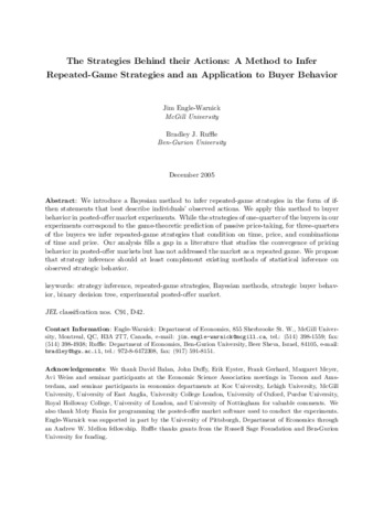 The Strategies Behind their Actions: A Method to Infer Repeated-Game Strategies and an Application to Buyer Behavior thumbnail