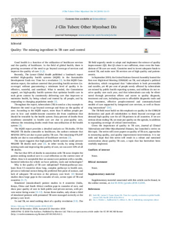  Quality: The missing ingredient in TB care and control thumbnail