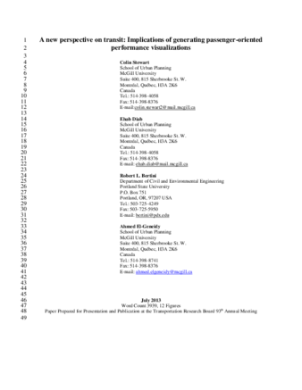 A new perspective on transit: Implications of generating passenger-oriented performance visualizations thumbnail