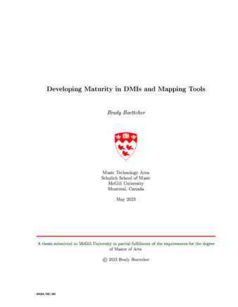 Developing Maturity in DMIs and Mapping Tools thumbnail