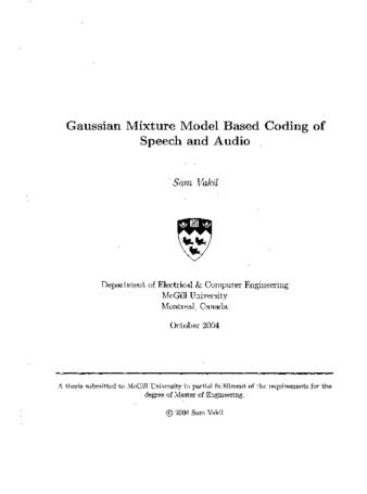 Gaussian mixture model based coding of speech and audio thumbnail