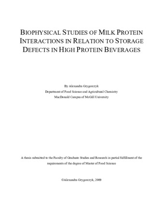 milk thesis