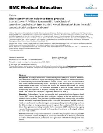 Sicily statement on evidence-based practice thumbnail