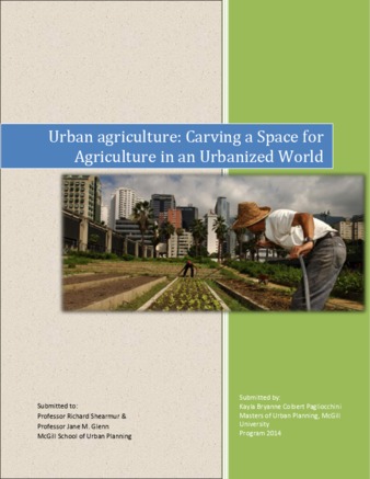 Urban agriculture: Carving a Space for Agriculture in an Urbanized World thumbnail