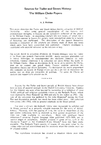 Sources for Tudor and Stuart history: the William Clarke papers thumbnail