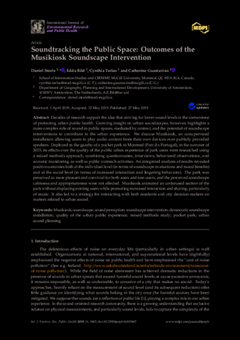 Soundtracking the Public Space: Outcomes of the Musikiosk Soundscape Intervention thumbnail