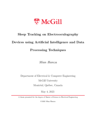 Sleep Tracking on Electrooculography Devices using Artificial Intelligence and Data Processing Techniques thumbnail