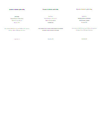 Dynamics of subicular spatial coding thumbnail