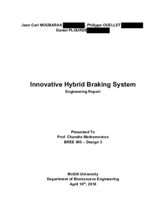 Innovative Hybrid Braking System Engineering Report thumbnail