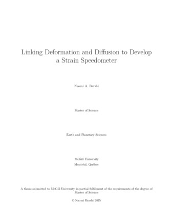 Linking deformation and diffusion to develop a strain speedometer thumbnail