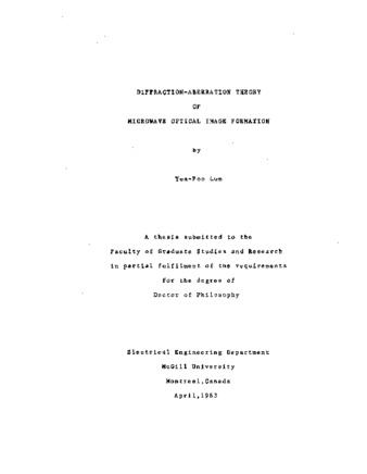 Diffraction-aberration theory of microwave optical image formation. thumbnail