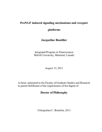 ProNGF induced signaling mechanisms and receptor platforms thumbnail