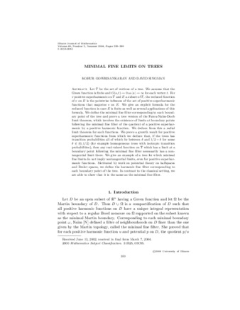 Minimal fine limits on trees thumbnail