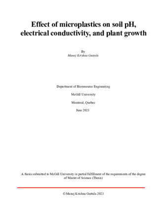 Effect of microplastics on soil properties and plant growth thumbnail