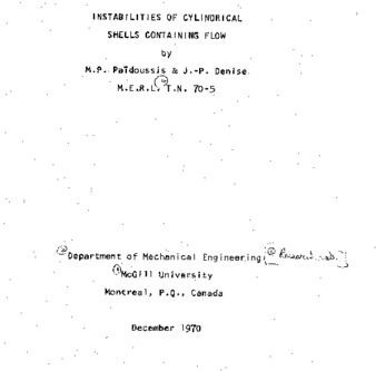 Instabilities of cylindrical shells containing flow thumbnail