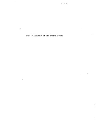 Kant's analysis of the summum bonum. thumbnail