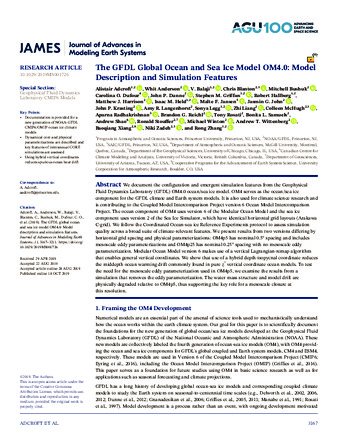 The GFDL Global Ocean and Sea Ice Model OM4.0: Model Description and Simulation Features thumbnail