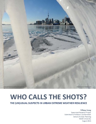 Who Calls the Shots?: The (Un)usual Suspects in Urban Extreme Weather Resilience thumbnail