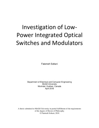 Investigation of low-power integrated optical modulators thumbnail