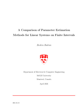 A comparison of parameter estimation methods for linear systems on finite intervals thumbnail