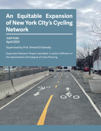 An Equitable Expansion of New York City’s Cycling Network thumbnail