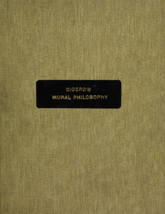 Cicero's moral philosophy. thumbnail