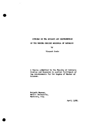 Studies on the ecology and distribution of the marine shelled mollusca of Barbados. thumbnail