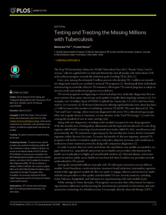 Testing and Treating the Missing Millions with Tuberculosis thumbnail