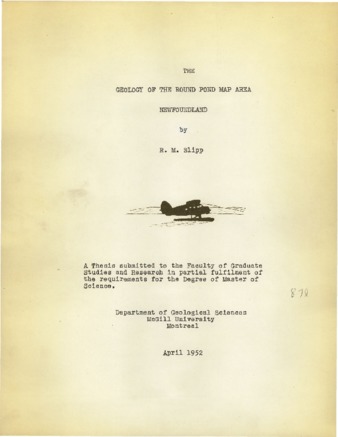 Geology of the Round Pont map area, Newfoundland. thumbnail