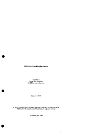 CDKN2Ap16 and familial cancer thumbnail