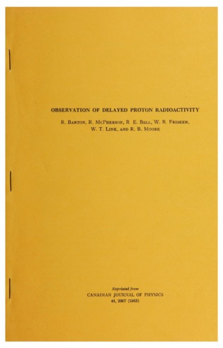 Observation of delayed proton radioactivity thumbnail