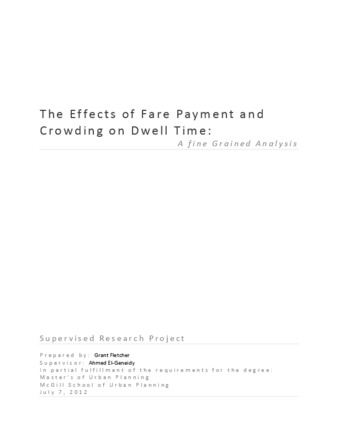 The effects of fare payment and crowding on dwell time: a fine grained analysis thumbnail