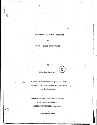 Nonlinear seismic response of wall-frame structures thumbnail