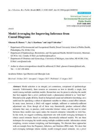 Model Averaging for Improving Inference from Causal Diagrams thumbnail