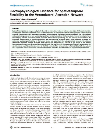 Electrophysiological Evidence for Spatiotemporal Flexibility in the Ventrolateral Attention Network thumbnail