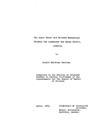 The Ghost River and related formations between the Athabaska and Smoky Rivers, Alberta. thumbnail