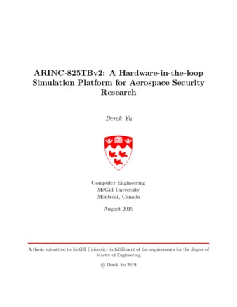ARINC-825TBv2: a hardware-in-the-loop simulation platform for aerospace security research thumbnail