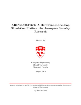 ARINC-825TBv2: a hardware-in-the-loop simulation platform for aerospace security research thumbnail